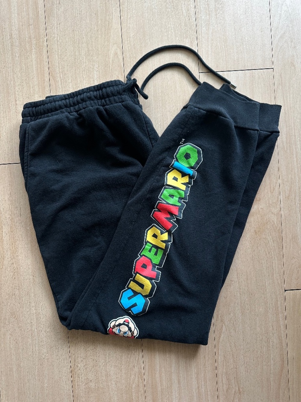 Super Mario gray sweatpants casual comfortable cotton pants size 2XL